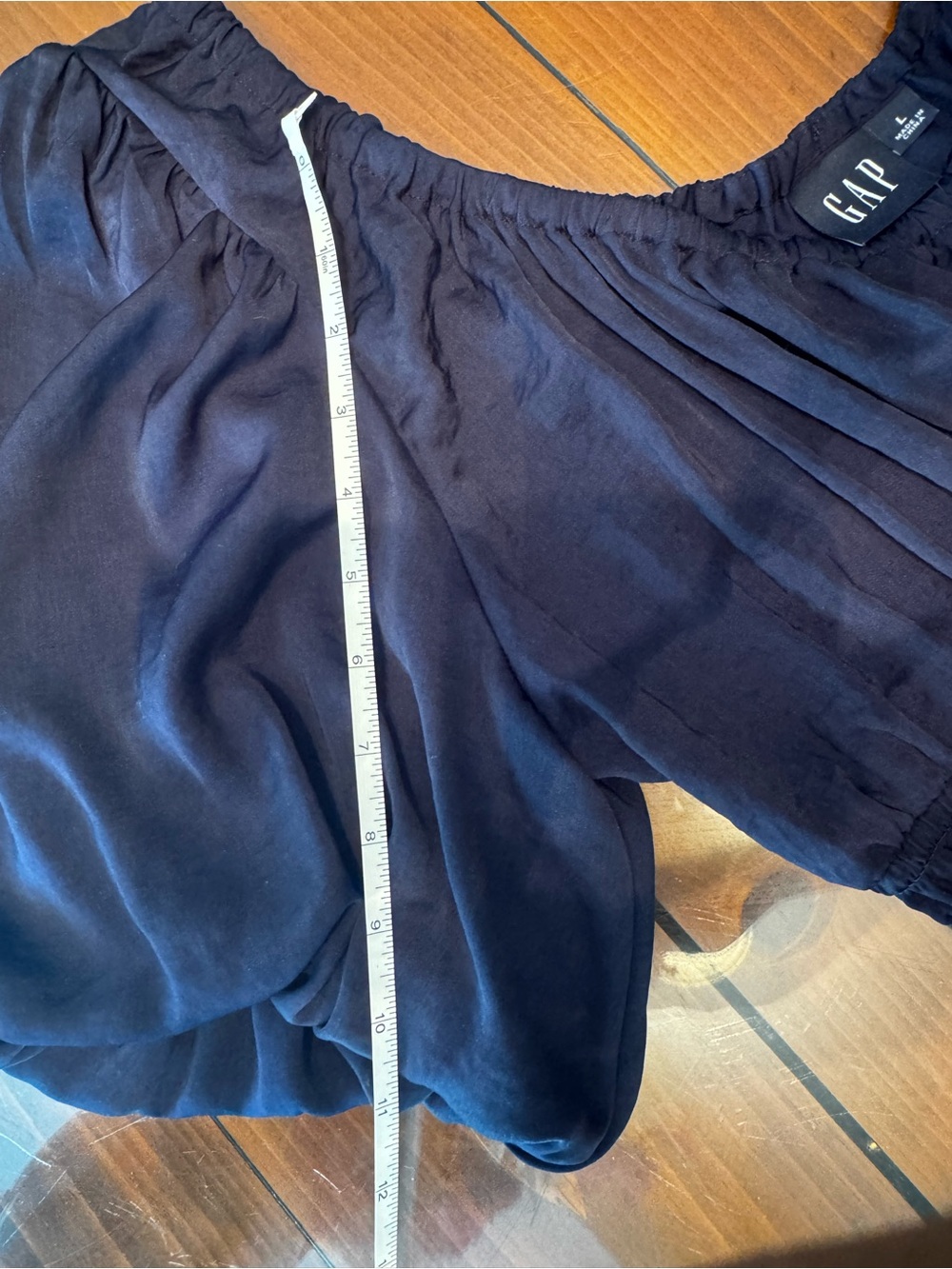 Gap Navy Blue Maxi Dress Short Sleeves Size Large, Worn One Time - Picture 12 of 12